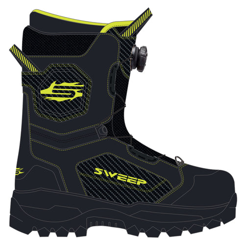 Boots Snow Sweep Yeti R Snowmobile Boot, Black